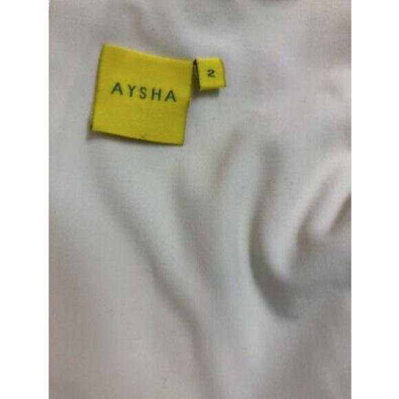 Aysha Womens Pencil Cocktail Dress Fringed White 2 - Picture 11 of 11